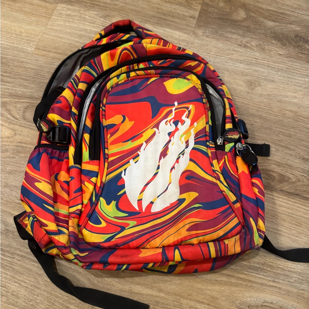 Preston Playz Fire Merch backpack
